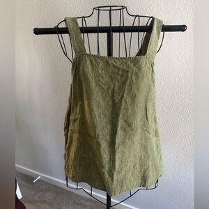 Eileen Fisher Green Sleeveless Boxy Tank
